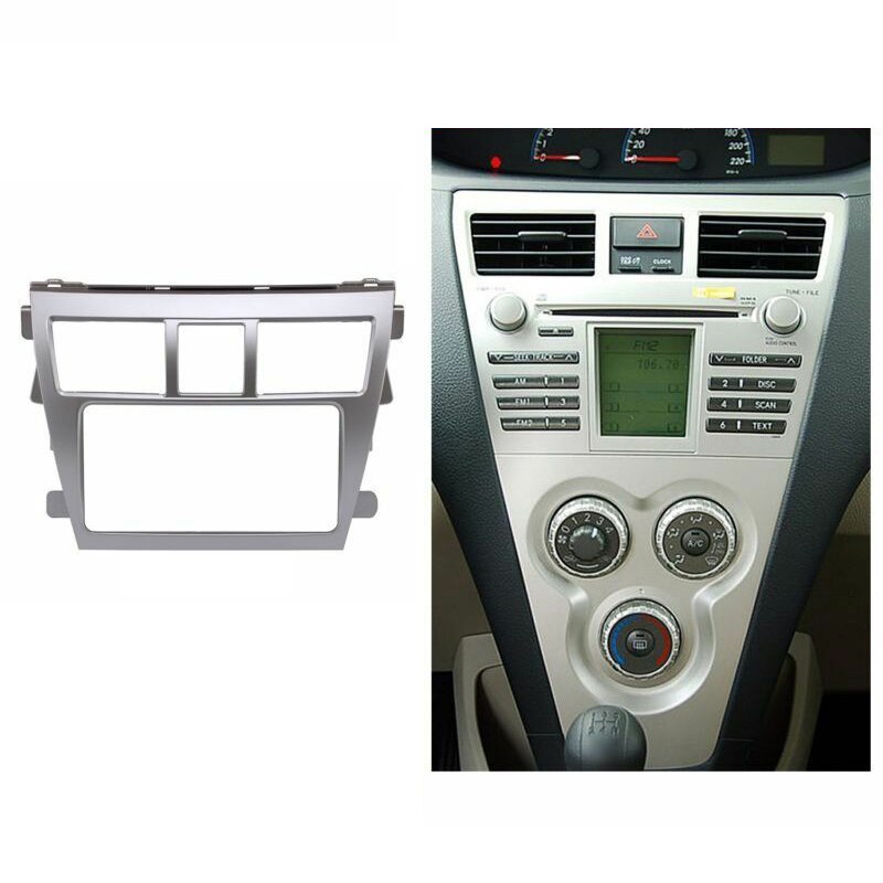 Voor Toyota Vios Yaris Sedan Belta Auto 2Din O Panel Dvd Navigatie Panel Frame Auto Fascias Stereo Radio Panel