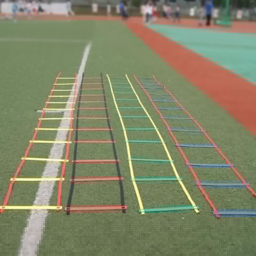 4m 8 seksjon utendørs fotballtreningsstige taustige stige fotballstige treningsstige fartsstige