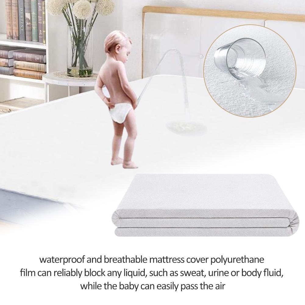 1 PC Waterdichte Bed Cover Ademend Matrasbeschermer Hoeslaken Met Elastische Band Matras Protector Cover