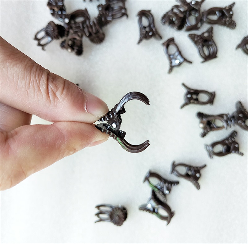 100 stk podeklemmer hage grønnsak plast orkide klips tomat vinbusker planter holdbar plast hageutstyr