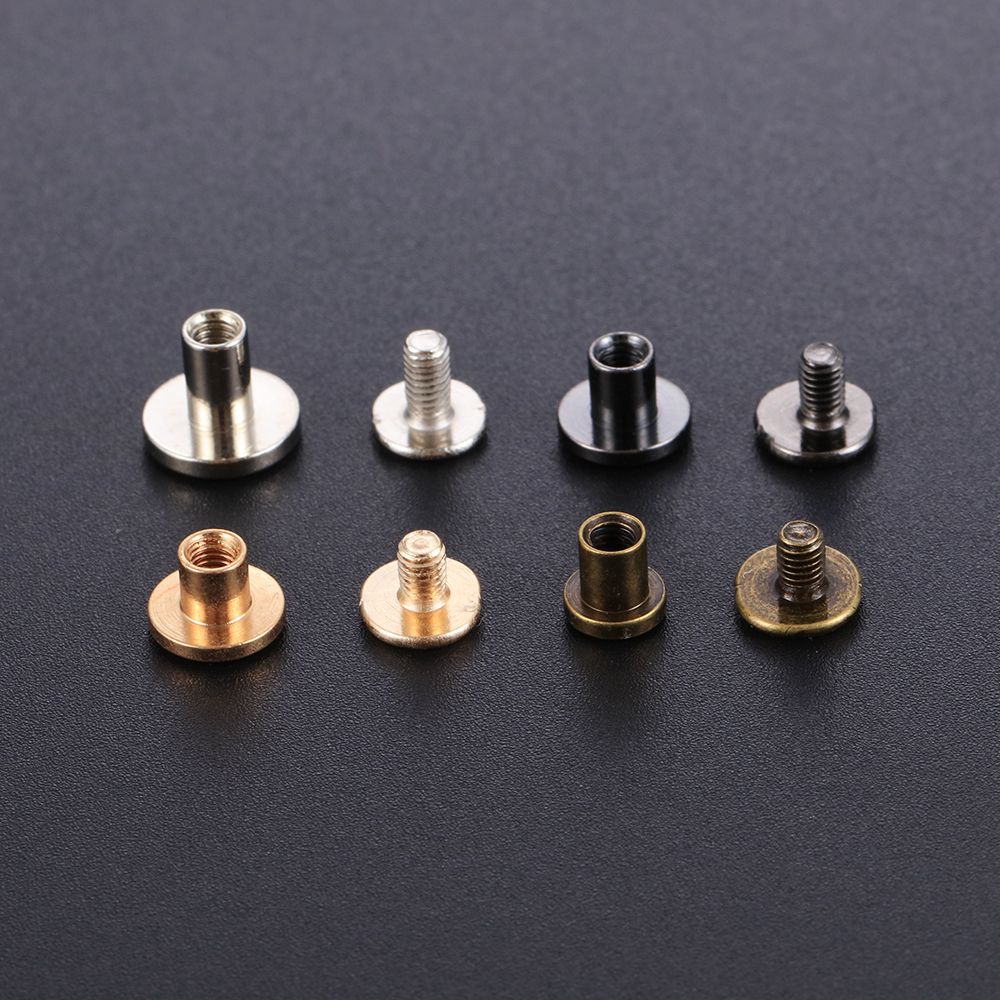 Rivets à ongles en laiton, motif de cœur en métal, Rivets à vis, bouton en tissu, chaussures artisanales en cuir, chapeaux, artisanat de Scrapbooking, bricolage, 10 ensembles