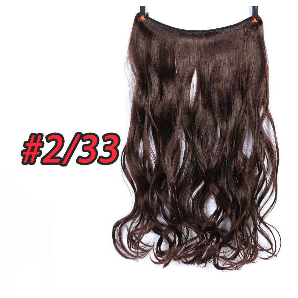 Liangmo Hair Extensions Onzichtbare Ombre Synthetische Natuurlijke Flip Verborgen Geheim Draad Crown Grijs Roze Voor Vrouwen: 2-33