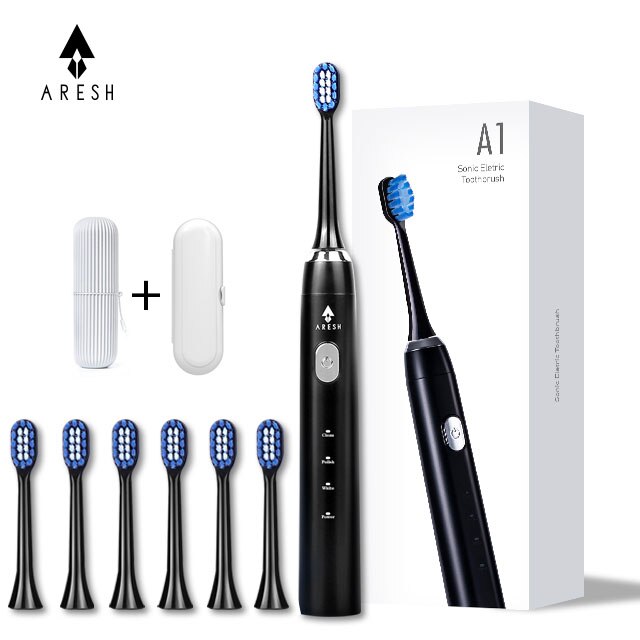 ARESH A1 Electric Toothbrush Smart Rechargeable Sonic Toothbrush 3 Mode Adult Timer IPX7 Waterproof Automatic Ultrasonic Brush: Default Title