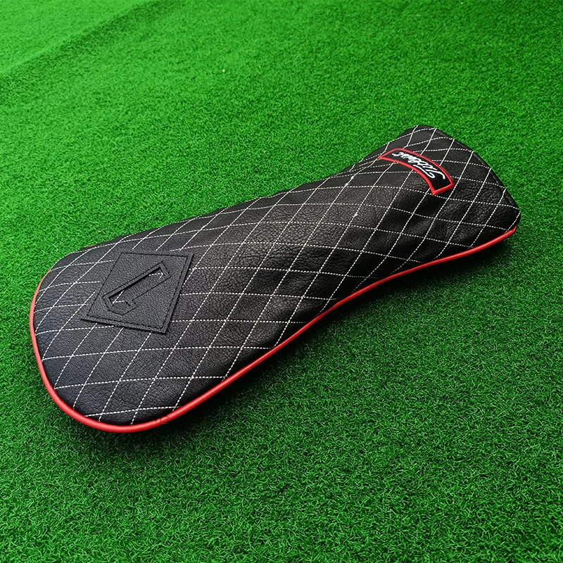 Golfclubhoes, houten hoes, houten hoes van ijzer, hoes voor golfdop: Licht Geel