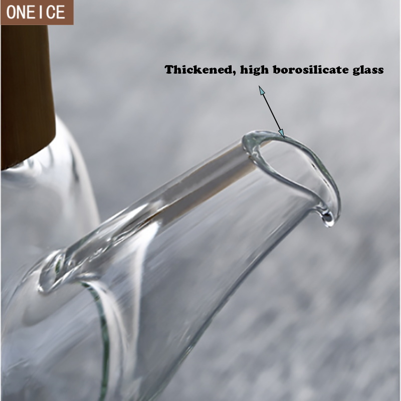 heat-resistant glass teapot Chinese tea set Kung Fu Pu'er teapot bamboo handles built-in glass tea leak coffee pot