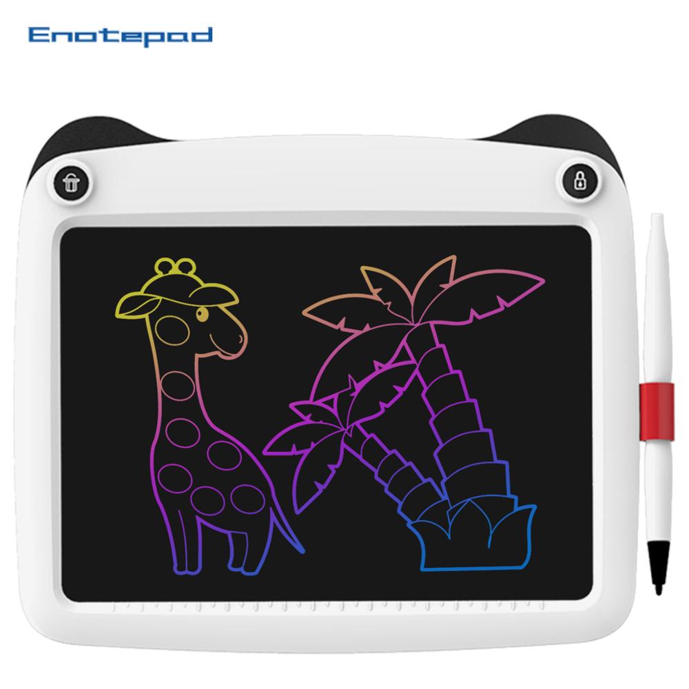 Enotepad LCD 9 Inch Digital Portable Electronic Drawing Tablet Ultra-thin Boards For Kids Painting Intelligent Exploitation: EP019C-WT