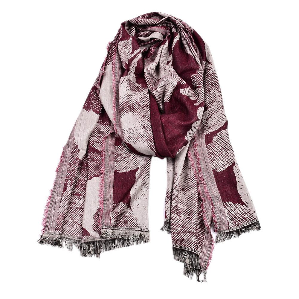 Wald Kunst Schlange Haut Druck Männer Schal Winter männer Baumwolle Schals wickelt lässig Mann Quaste Foulard Männlichen Zubehör: 4