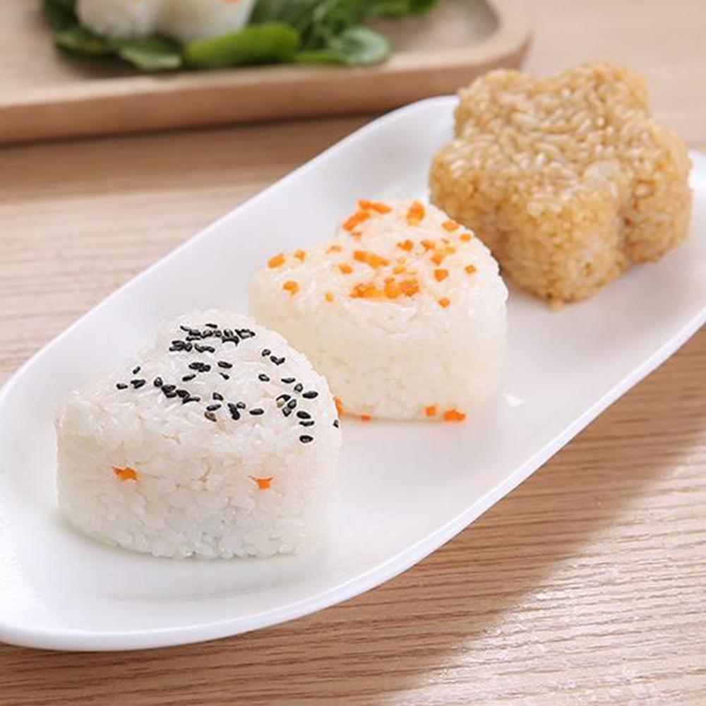 3PCS/Set DIY Sushi Mold Onigiri Rice Ball Food Press Triangular Sushi Maker Mold Japanese Home Kitchen Bento Accessories Tools