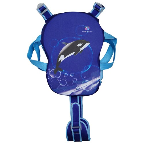 Megartico-chaleco salvavidas para niños, chaqueta acolchada de flotación, estampado de ballena Gatera, ajustable, entrenador de natación para 2-6 años: M