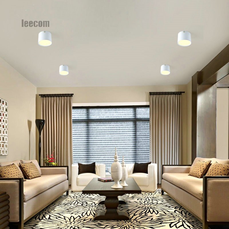 1 stks Opbouw Plafond Downlight Smd5730 5 w 85-265 v Lamp Smd Led Downlighters Plafond Spot Light + led Driver