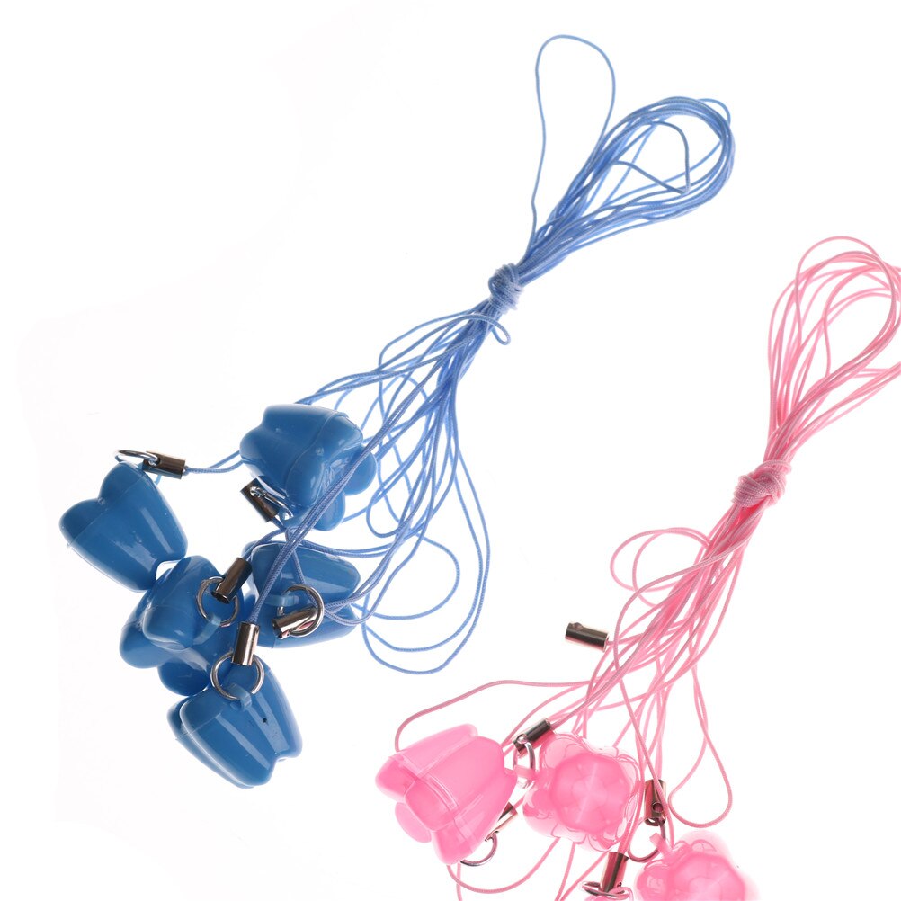 10 stk mini plastik mælketænder æske mælketænder boks løvfældende blomst form hul