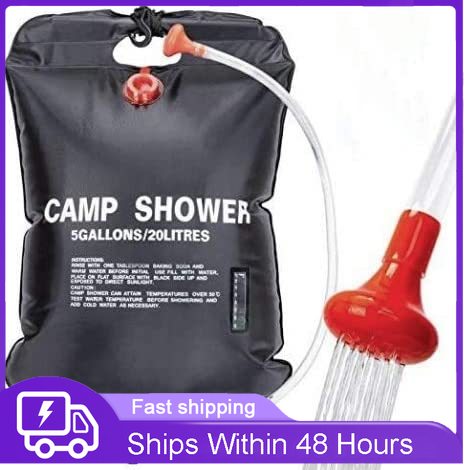 Draagbare Douche Bag Blauw Pvc Reizen Wassen Kit Camping Accessoire Set 5 Gallon/20L Voor Outdoor Reizen Camping/wandelen