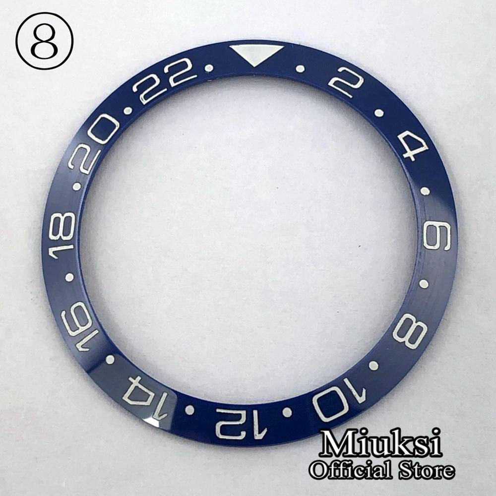 Miuksi ur dele 38mm keramik/titanium bezel indsats passer til 40mm urkasse: 8