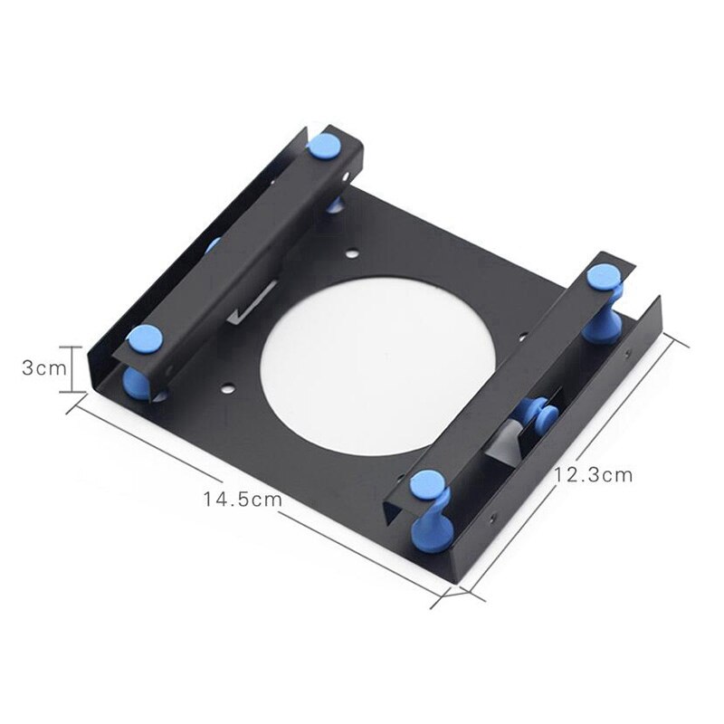 3.5 Inch Hard Disk Shock Absorber Bracket with Mounting Screws for PC Case 3.5 HDD to 5.25 DVD ROM Bay Mounting Adapter