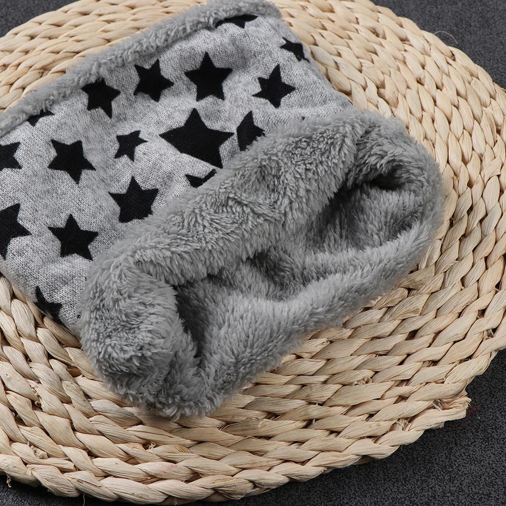 Herfst winter baby warmhoudsjaal vijf sterren print babysjaal jongens en meisjes katoen kinderen stippen print ring kinderen lus sjaals