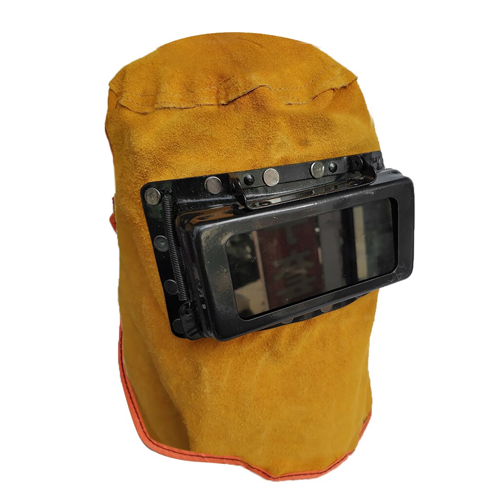 Leather Welding Auto Darkening Filter Head Eyes Neck Protection Masks
