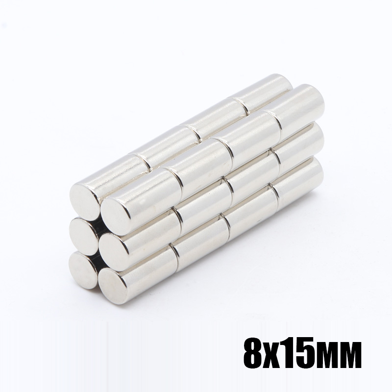 50 stuks 8x15mm Mini Kleine N35 Magneet 8*15mm Neodymium Magneet Permanente NdFeB Super Sterke krachtige Magn 8*15mm