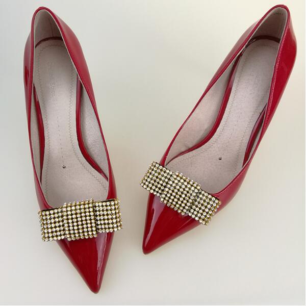(1 paire) strass sardine détachable nœud papillon accessoires de chaussures