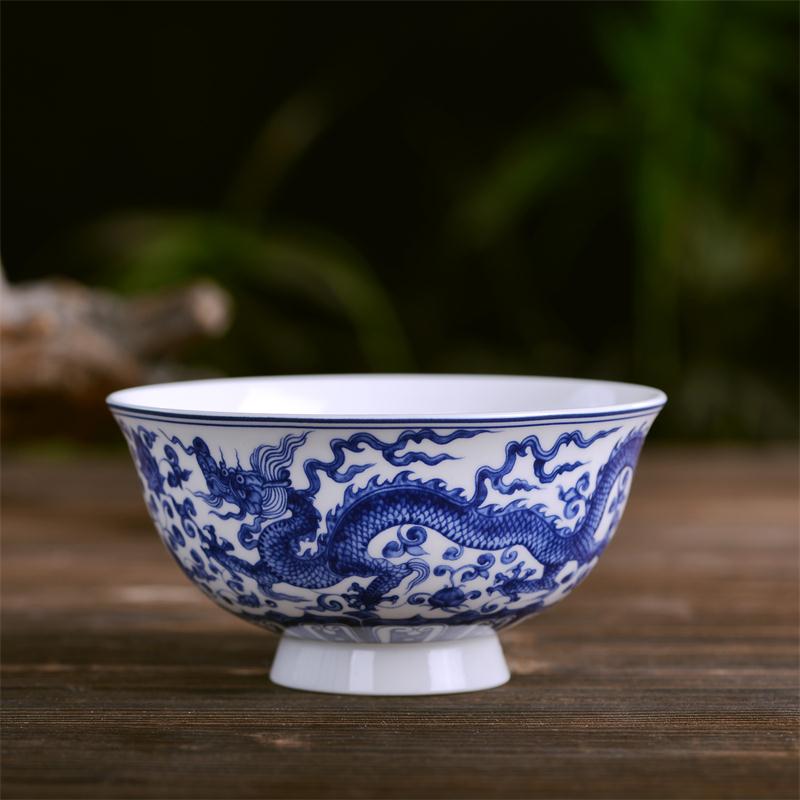 4.5 Inch Jingdezhen Keramische Kleine Rijstkom Chinese Bone China Ramen Mixing Bowls Servies Thuis Keuken Servies Voedsel Houder: J