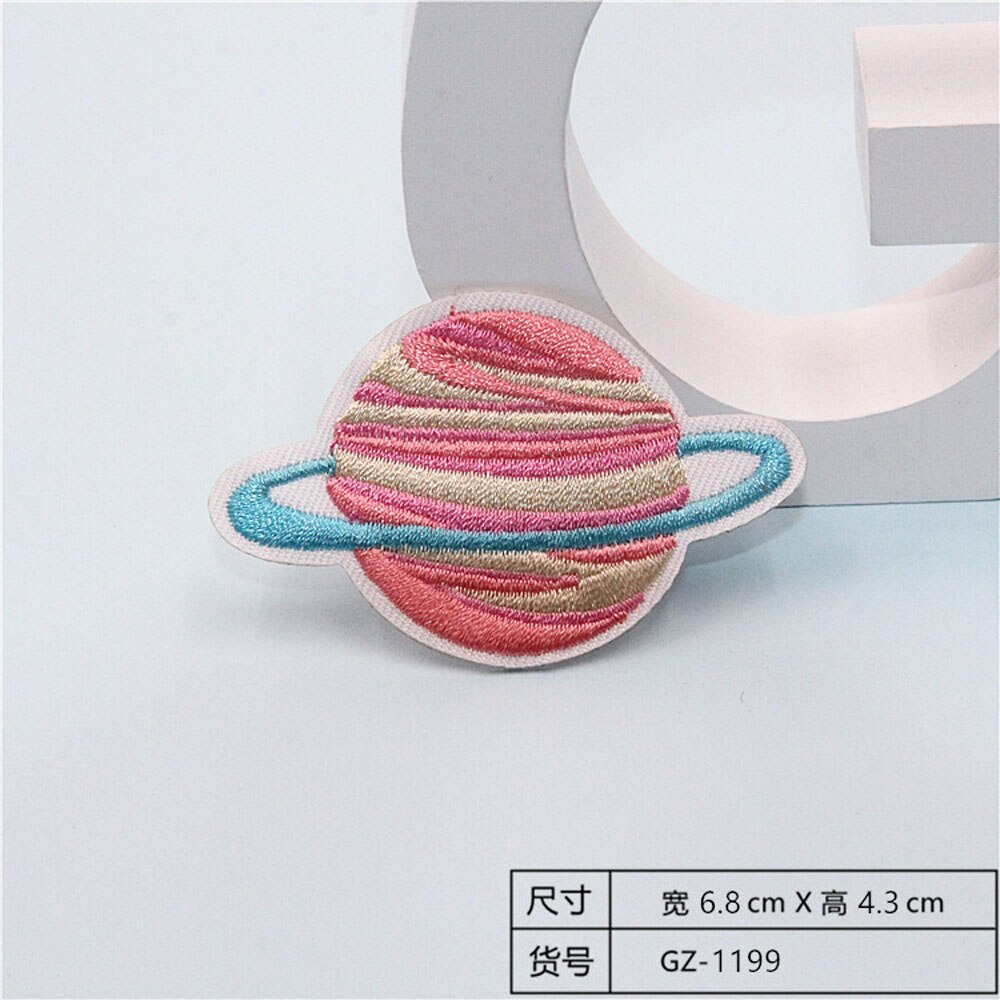 Fabric Embroidered Celestial Body Patch Clothes Stickers Bag Sew Iron On Applique DIY Apparel Sewing Clothing Accessories BU190: BU190N10