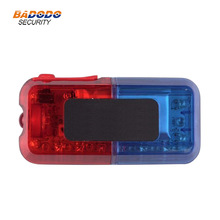Blue Red color LED Flashing Shoulder lamp light alarm chargeable battery patrol warning light
