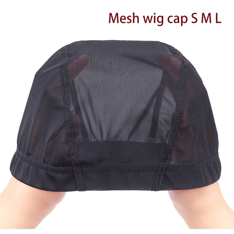 Plussign 12 Stks/partij Spandex Mesh Koepel Pruik Cap Voor Maken Pruik Lijmloze Weven Cap Haar Pruik Netto Met Elastische Band voor Vrouwen Meisjes