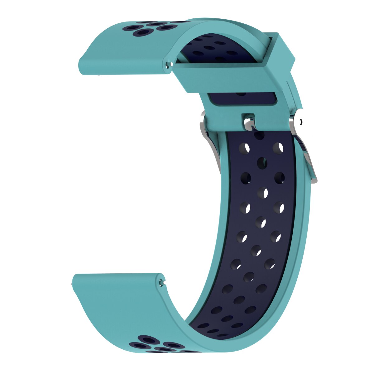 22mm Replacement Sport Silicone Watch Strap for Xiaomi Huami Amazfit Stratos 3 2/2s band bracelet wrist band watch accessories: Mint green blue