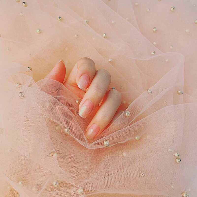 180Cm * 100Cm/Pc Mooie Parel Tule Stof Praktische Kleding Sluier Decoratie Materiaal Diy Handwerk Naaien Mesh levert: Lotus