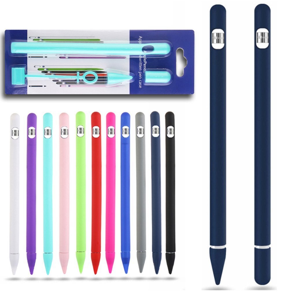 Kleurrijke Zachte Siliconen Compatibel Voor Apple Etui Compatibel Voor iPad Tablet Touch Pen Stylus Beschermhoes Cover