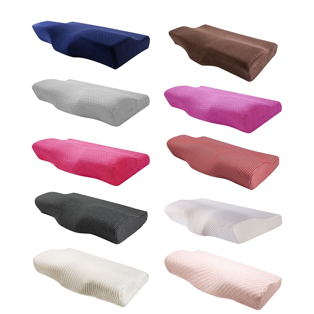 Memory Foam Kussen Voor Slaap Cervicale Kussens Vlinder Vormige Memory Kussens Ontspannen De Cervicale Wervelkolom Volwassen Trage Rebound