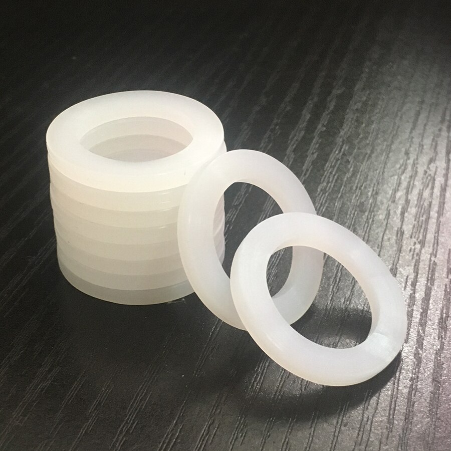 10 PCS DN40 DN50 Silicone Gasket Flat Sealing Washer Spacer For 1-1/2" 2" BSP NPT Fitting