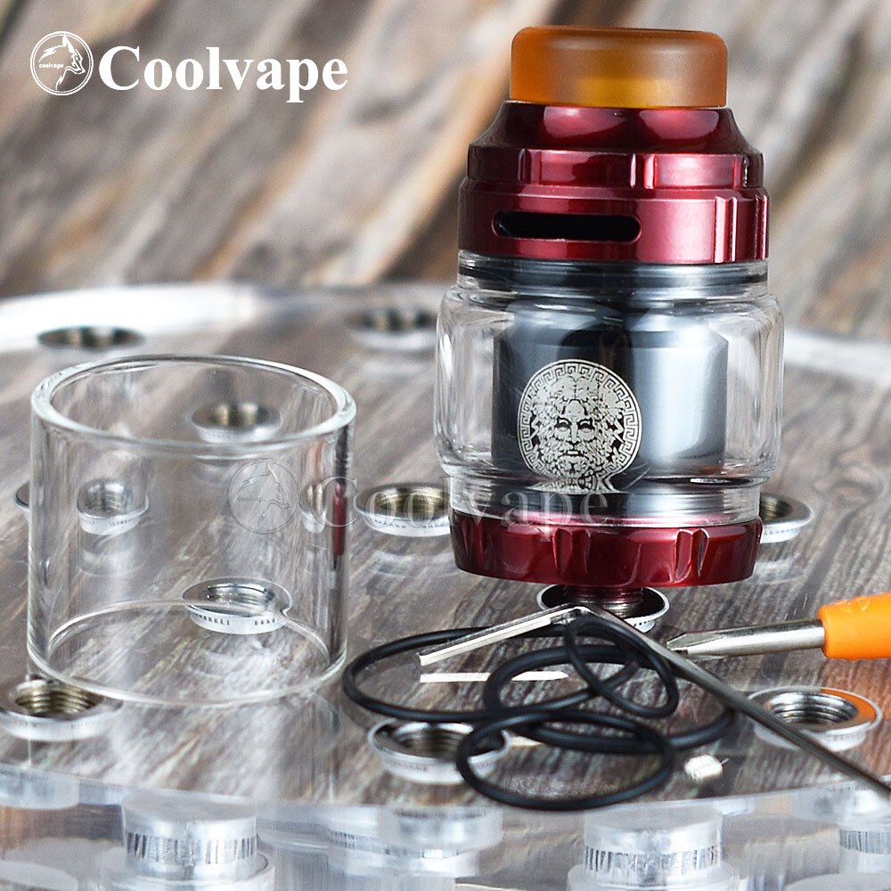 coolvape Zeus RTA Atomizer 3.5ml 4.5ml 510 thread vape tank with vaporizer rta rebuildable e cigatomizer vs Zeus X mesh RTA: F