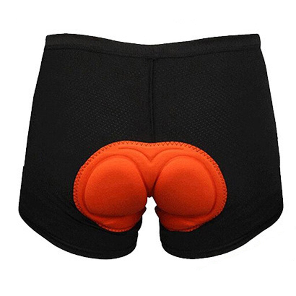 Unisex 3D Padded Fiets Fietsen Ondergoed Padded Shorts Oranje Spons Voor Mannen En Vrouwen Comfortabele Shorts Plus Size