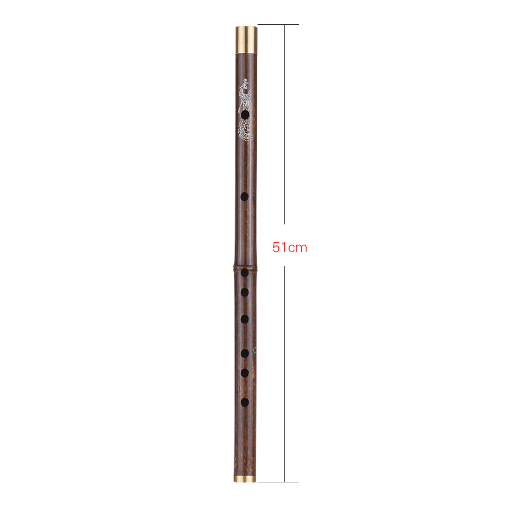 Flauta Dizi de bambú negro clave de C/D/E/F/G tradicional hecho a mano instrumento de viento de madera chino nivel de estudio