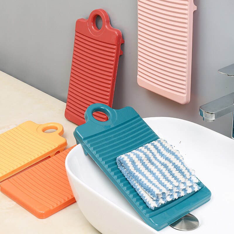 Plastic Washboard Antislip Thicken Washing Board Clothes Cleaning For Laundry Cleaning Tool Bathroom Accessorie Yellow/Blue/Pink