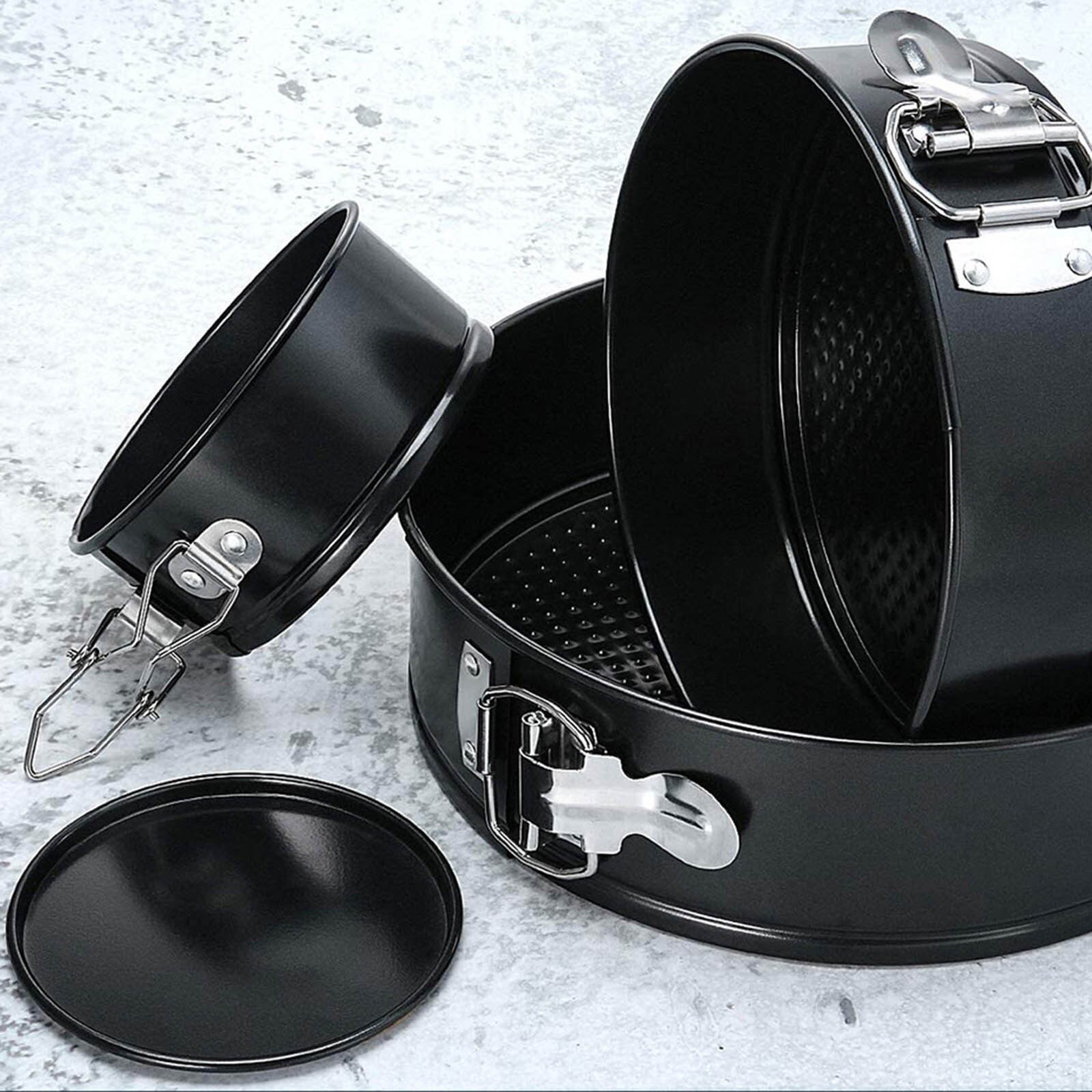 Cake Pan Spring Form Cheesecake Baking Pan Pressure Cooker Nonstick Leakproof Carbon Steel Cakes Molds Kitchen Accessories