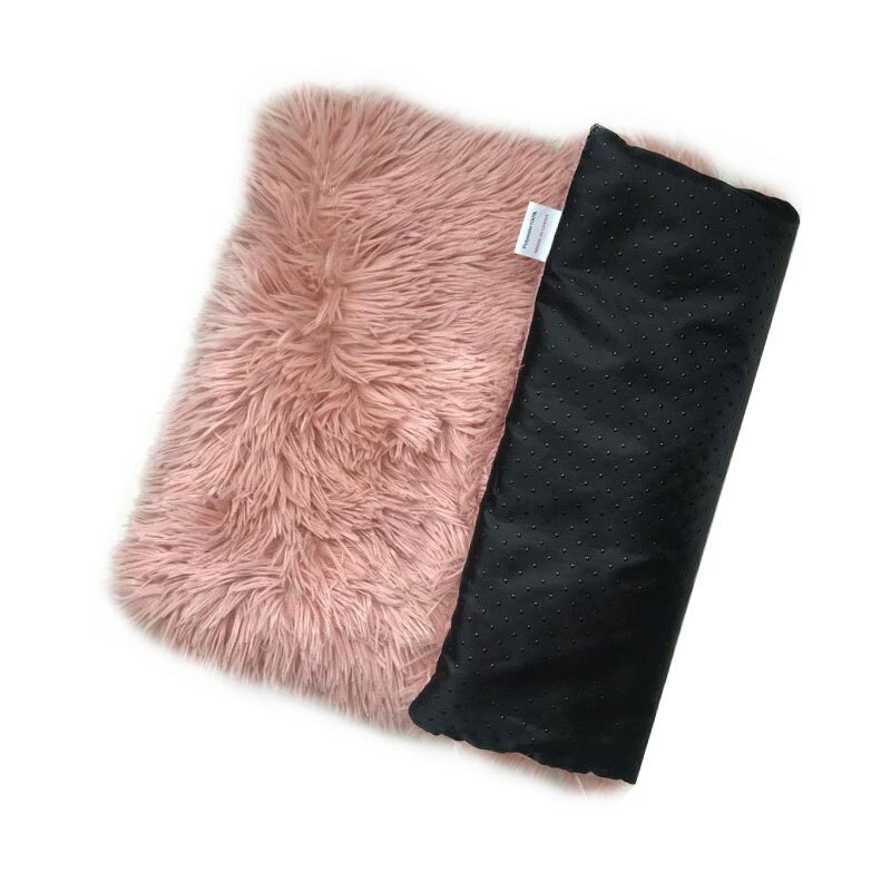 Coussin Long en peluche pour animaux de compagnie, couverture polaire douce pour chat, chiot, Chihuahua, tapis de canapé pour petits et grands chiens: Pink / XL 70X100cm