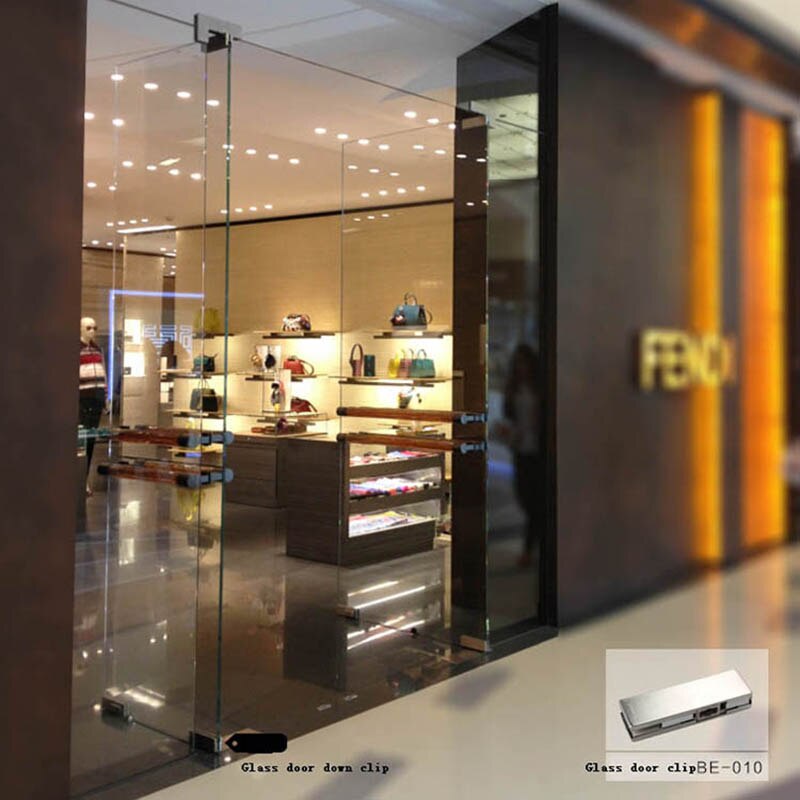 stainless,Frameless glass door down clip,Tempered aluminum,top or bottom door clamps, up clamp for glass door hardware 10-12 mm