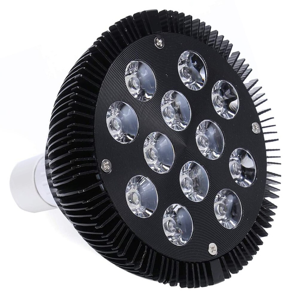E27 Led Aquarium Lamp 12W-54W Volledige Spectrum Aquarium Lamp PAR38 Spot Zoutwater Tank Coral reef Planten Groeien Led Verlichting D30: 12W