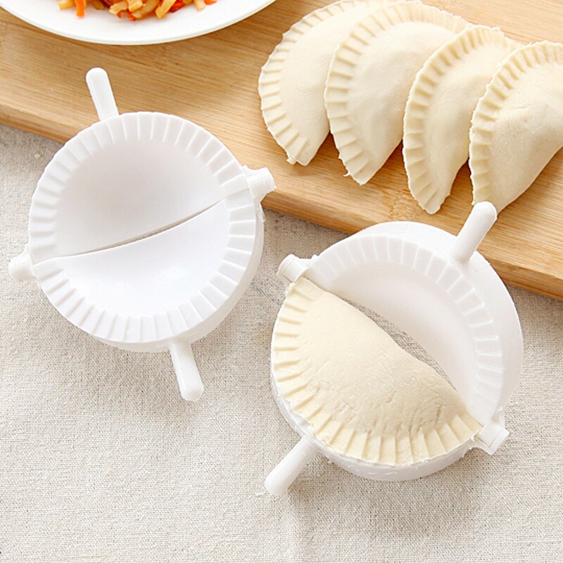 Plastic Dumplings Tool Diy Dumpling Mold Dough Druk Ravioli Mallen Koken Pastry Chinese Voedsel Jiaozi Maker Keuken Tool