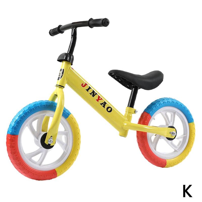 Children's Balance Bike No Pedals Height Adjustable Riding 360° Learning Walking Rotatable With Scooter Bicycle Handlebar L6F9: K