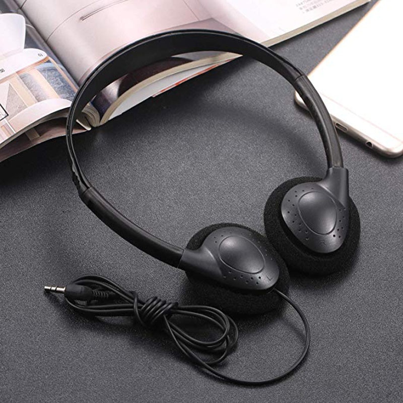 Kids Bedrade Hoofdtelefoon Kinderen Over Head Opvouwbare Stereo Oortelefoon Met 3.5Mm Audio Jack Music Headset Voor Iphone Xiaomi Mp3: Balck