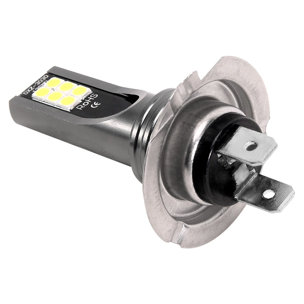 2 stk  h7 led hovedlys pære  h7 led tåkelampe høyeffekt led billys hodelykt auto frontlys pærer biltilbehør