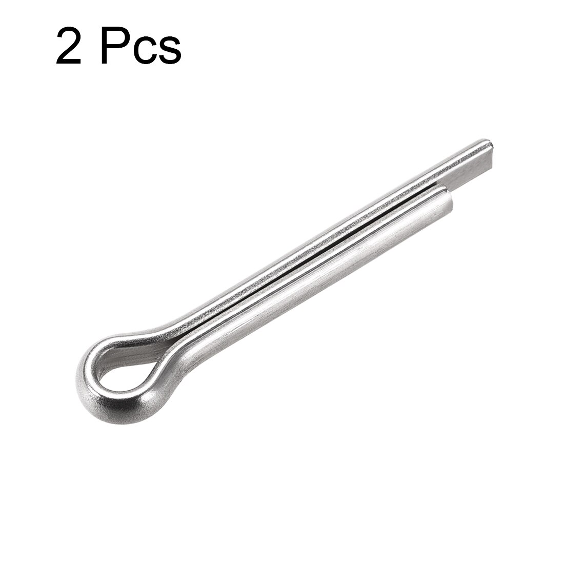 uxcell 2Pcs Split Cotter Pin - 6mm x 40mm 304 Stainless Steel 2-Prongs Silver Tone for Home DIY Application