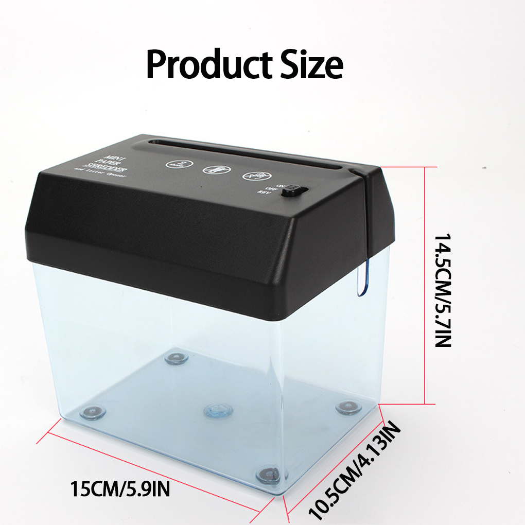 Electric Paper Shredder For Housework USB Battery Operated Portable Electric Paper Shredder USB