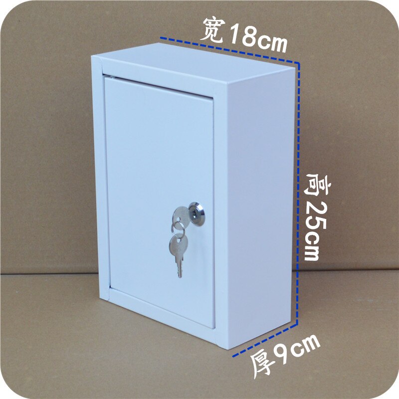 Outdoor Lockable Metal Mailboxes Wall Mounted Mail Box Bucket Post Letter Box with Key Home Garden Decoration Garden Supplies
