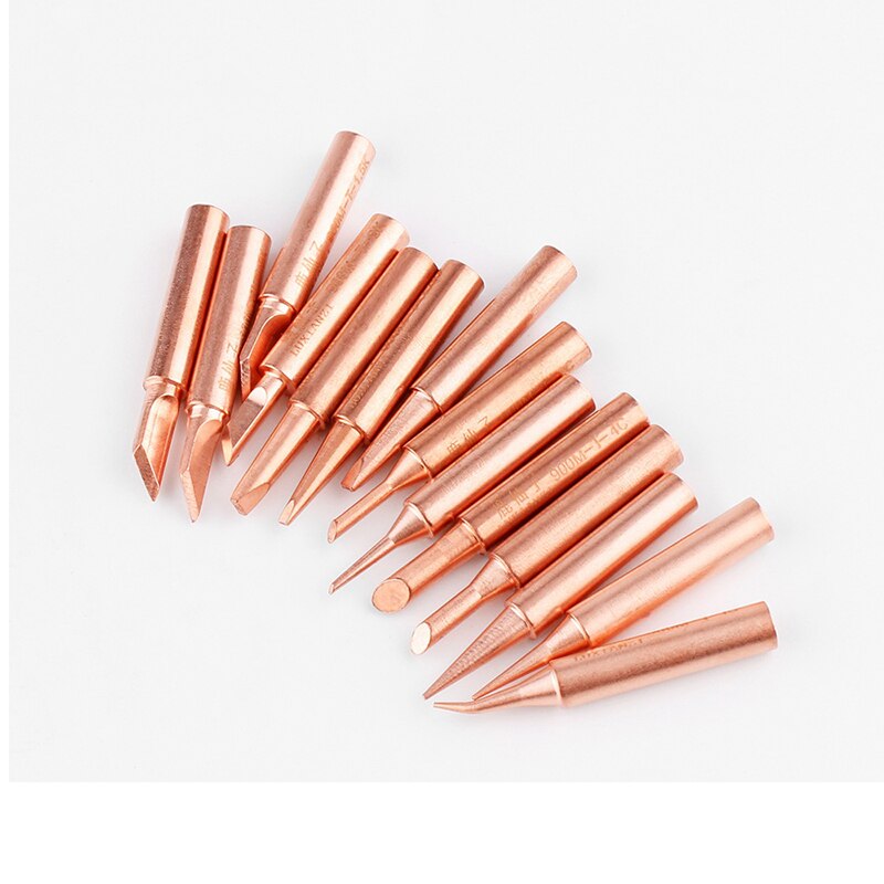 LUXIANZI 1pc Tin Soldering Iron Tip Copper 900M-T Welding Accessorie Head BGA Soldering Tools Branding Iron Lead Free Solde Tip