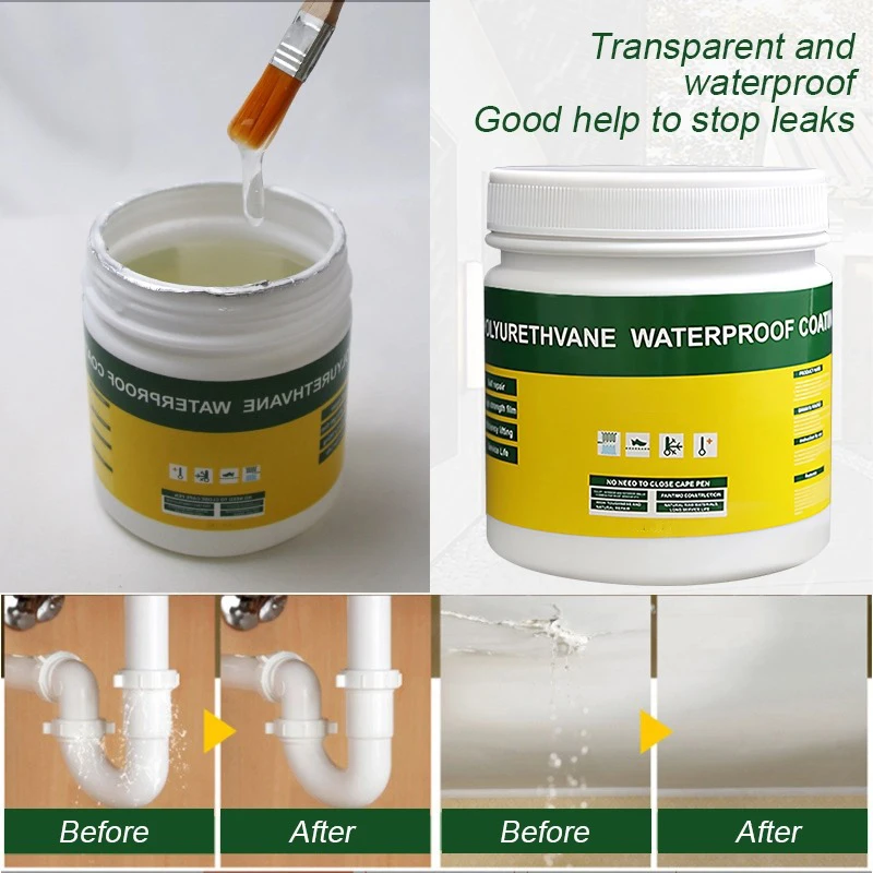 Transparent Waterproof Coating Sealant Agent Wall Leak Repair Material Invisible Glue For Roof Leakage Crack Seepage