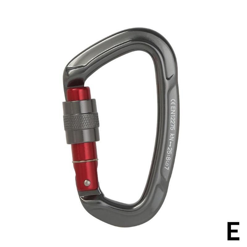 4 Stück Kletterkarabiner 25KN - O-förmige Schraubkarabiner Für Outdoor Aktivitäten