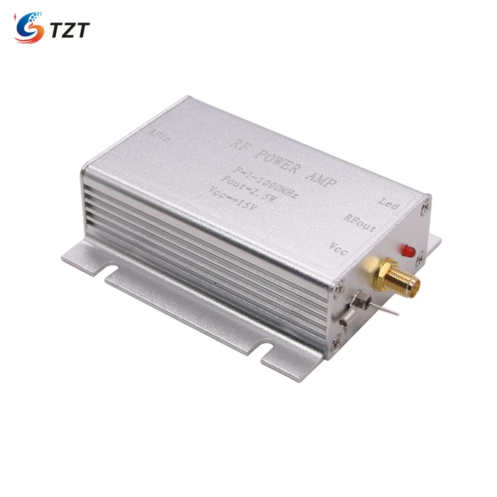 TZT 1-1000MHz Radio Frequency Power Amplifier Silver RF Power Amplifier